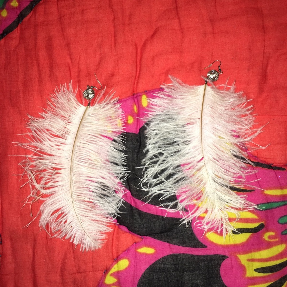 Feather earrings